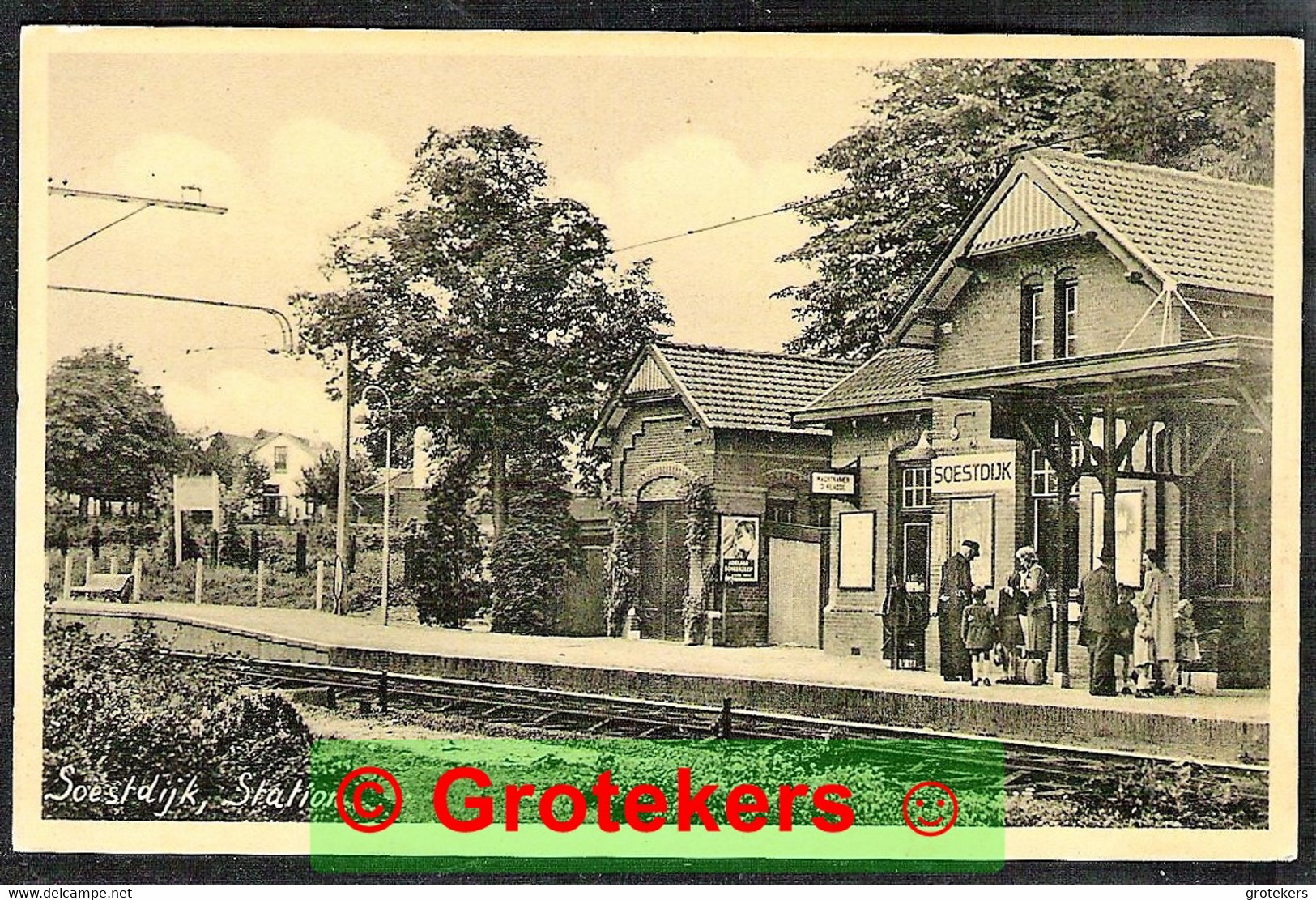 SOESTDIJK  Station Met Reizigers Ca 1950 ? - Soestdijk