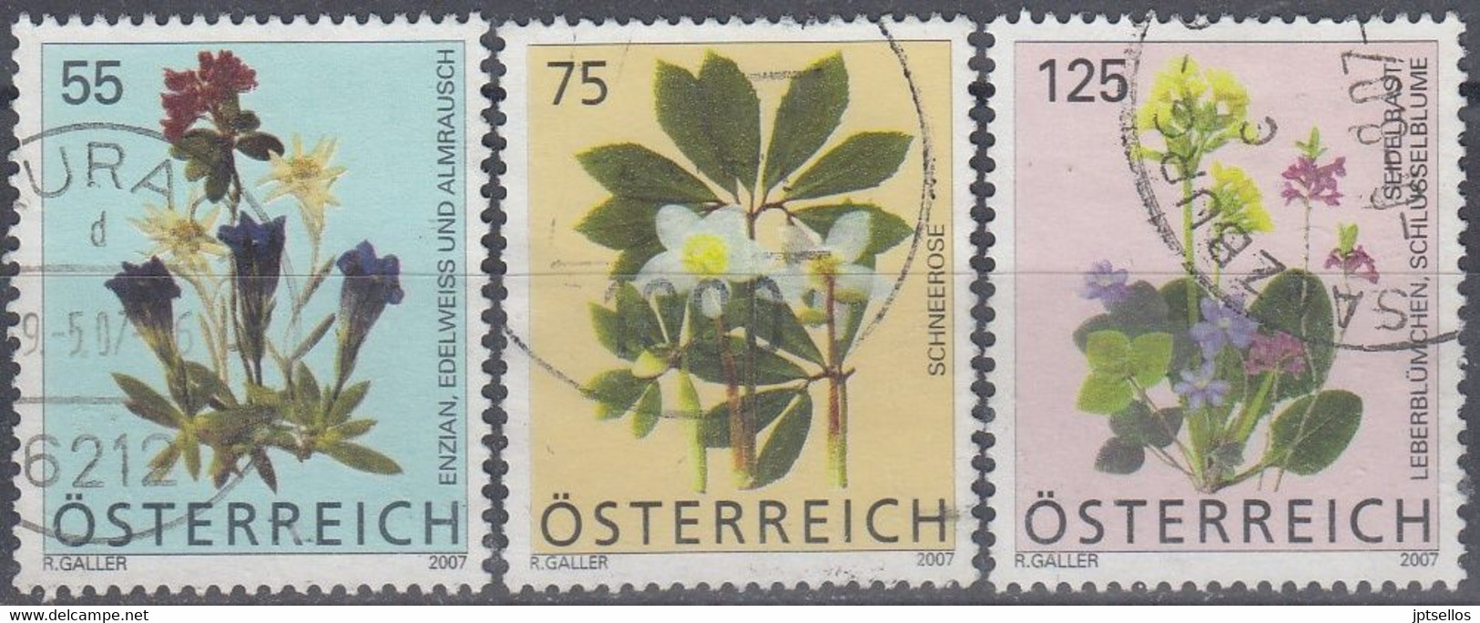AUSTRIA 2007 Nº 2458/2460 USADO - Used Stamps