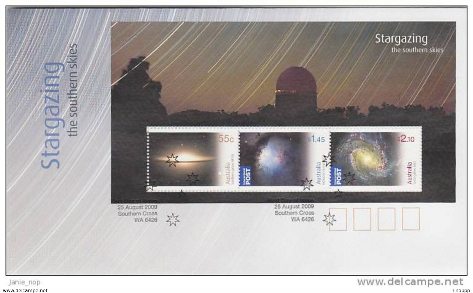 Australia 2009 Stargazing The Southern Skies MS FDC - Océanie