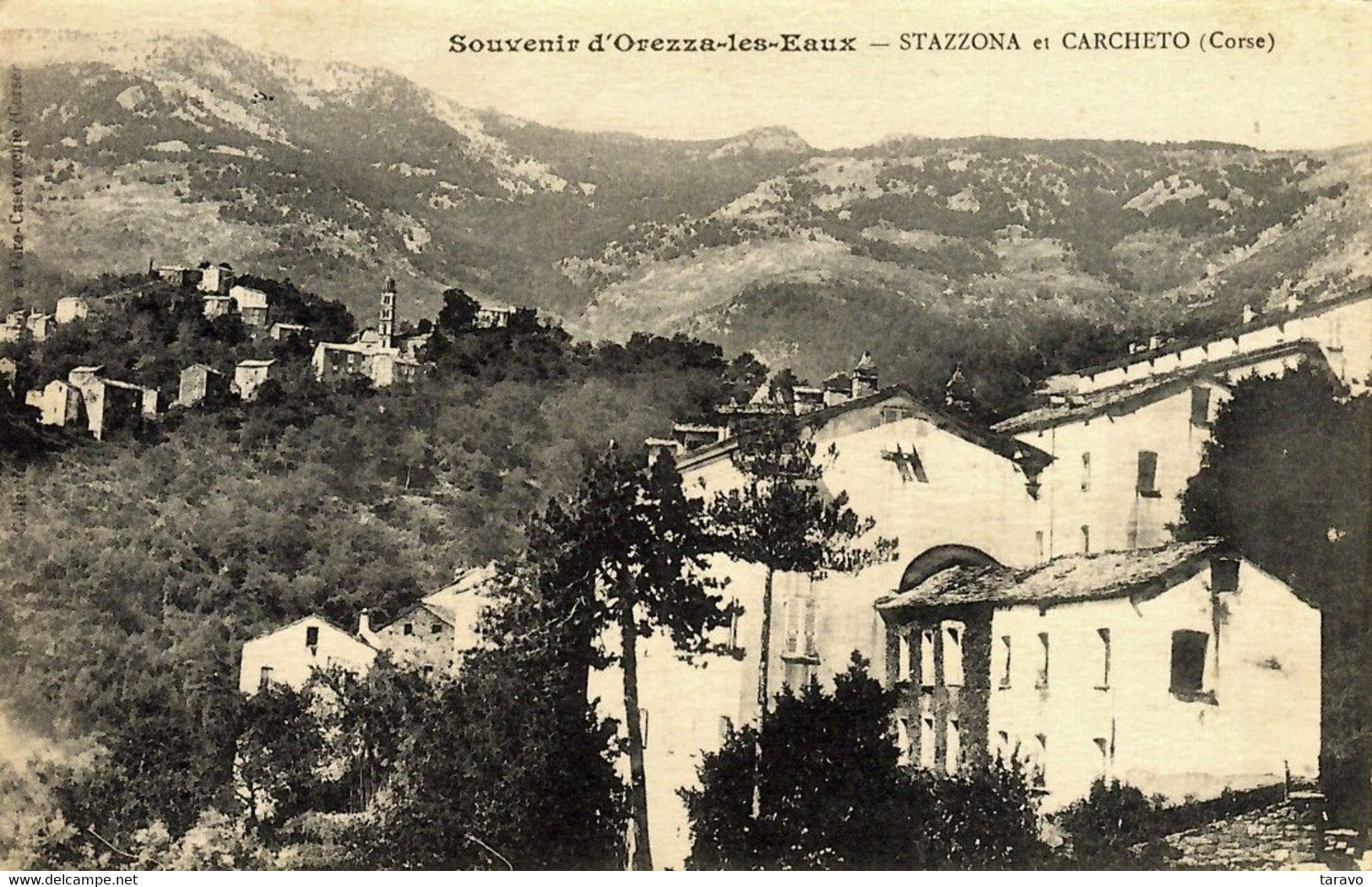 CORSE - SOUVENIR D'OREZZA - 1919 - En Franchise Militaire (Sergent à Scata) - Autres & Non Classés