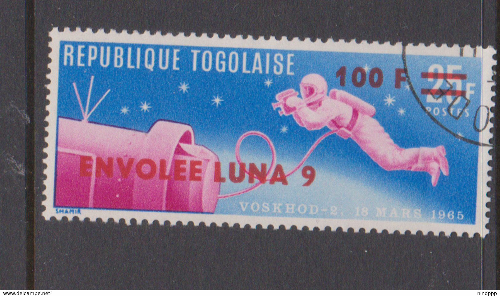 Togo Scott 565 1966 Achievements In Space,Luna 9,used - Africa