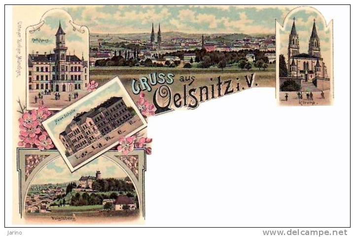 Oelsnitz In V.,   1899, Lithogragia, Reproduction - Oelsnitz I. Vogtl.