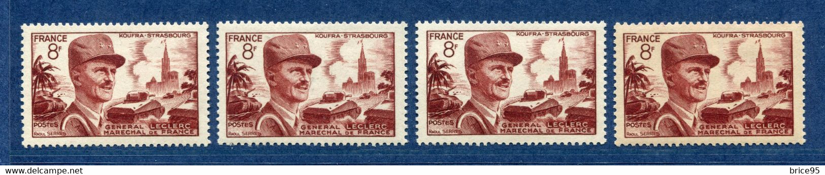 ⭐ France - Variété - YT N° 942 - Couleurs - Pétouille - Balafre Cou Menton - Neuf Sans Charnière - 1953 ⭐ - Nuevos