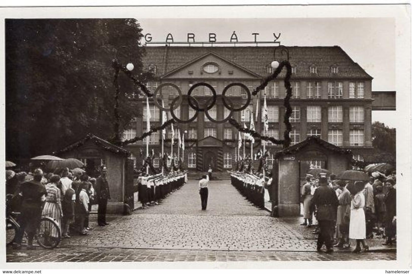 49143 - Deutsches Reich - 1936 - 3Pfg. Sommerolympiade A. Ans.-Kte. M. SoStpl. BERLIN OLYMPIA-STADION - Summer 1936: Berlin