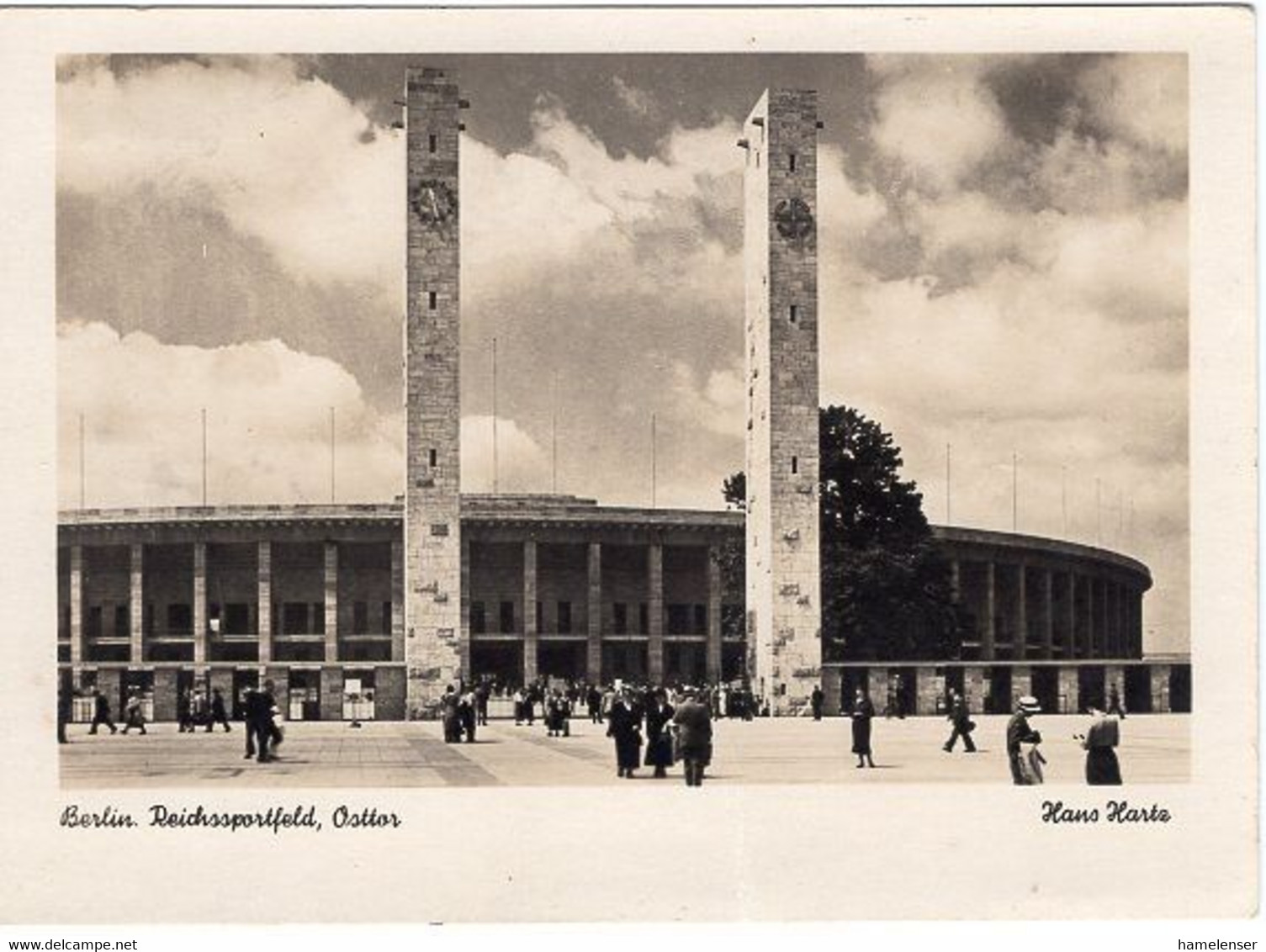 49152 - Deutsches Reich - 1936 - Ans.-Kte. Berlin, Reichssportfeld, Osttor - Otros & Sin Clasificación