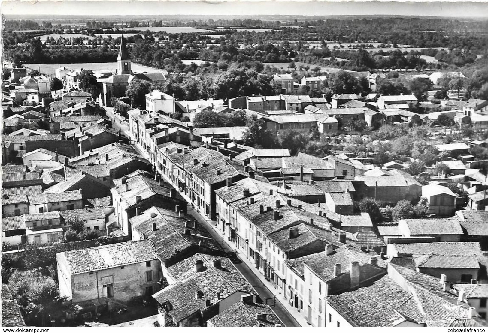 Brioux Sur Boutonne Vue Generale Route De Poitiers - Brioux Sur Boutonne