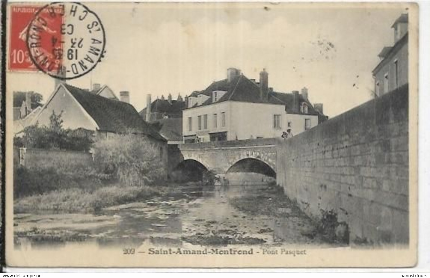 D 18.  SAINT AMAND MONTROND.   PONT PAQUET AN 1903 - Saint-Amand-Montrond