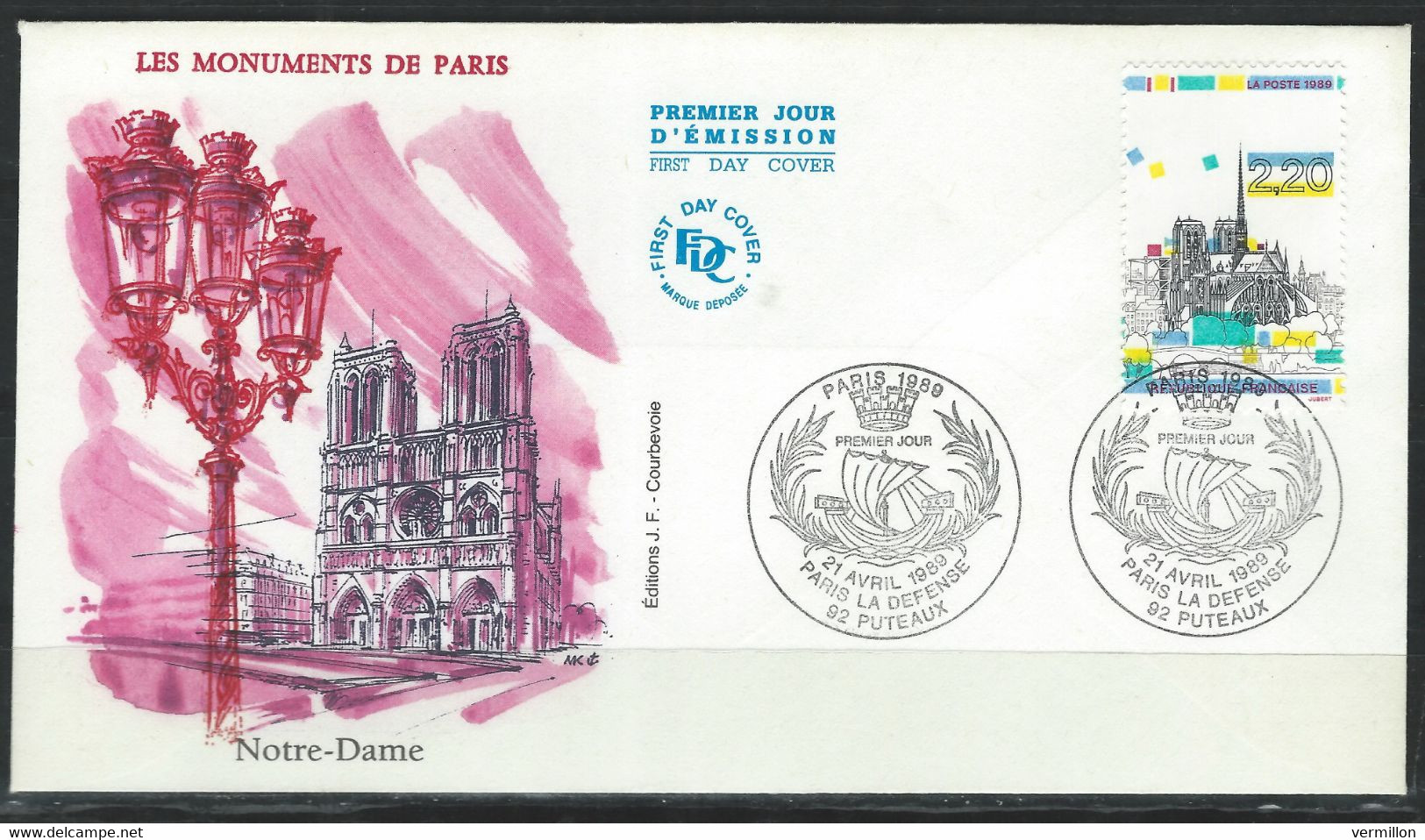 DZ-/-049- LETTRE FDC - NOTRE-DAME DE PARIS , N°2582,  VOIR IMAGES POUR DETAILS,  VERSO SUR DEMANDE, - Used Stamps