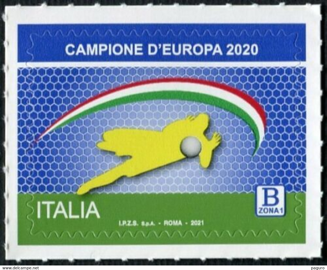 Italia Repubblica 2021 Italia Campione D'Europa Di Calcio 2020 Euro 1,10 MNH** Integro - 2011-20:  Nuovi