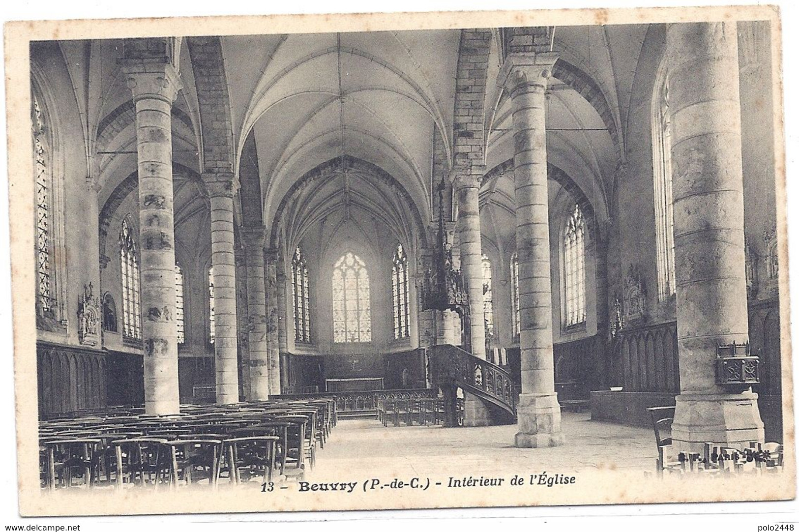 CPA - Beuvry - Intérieur De L'Eglise - Beuvry