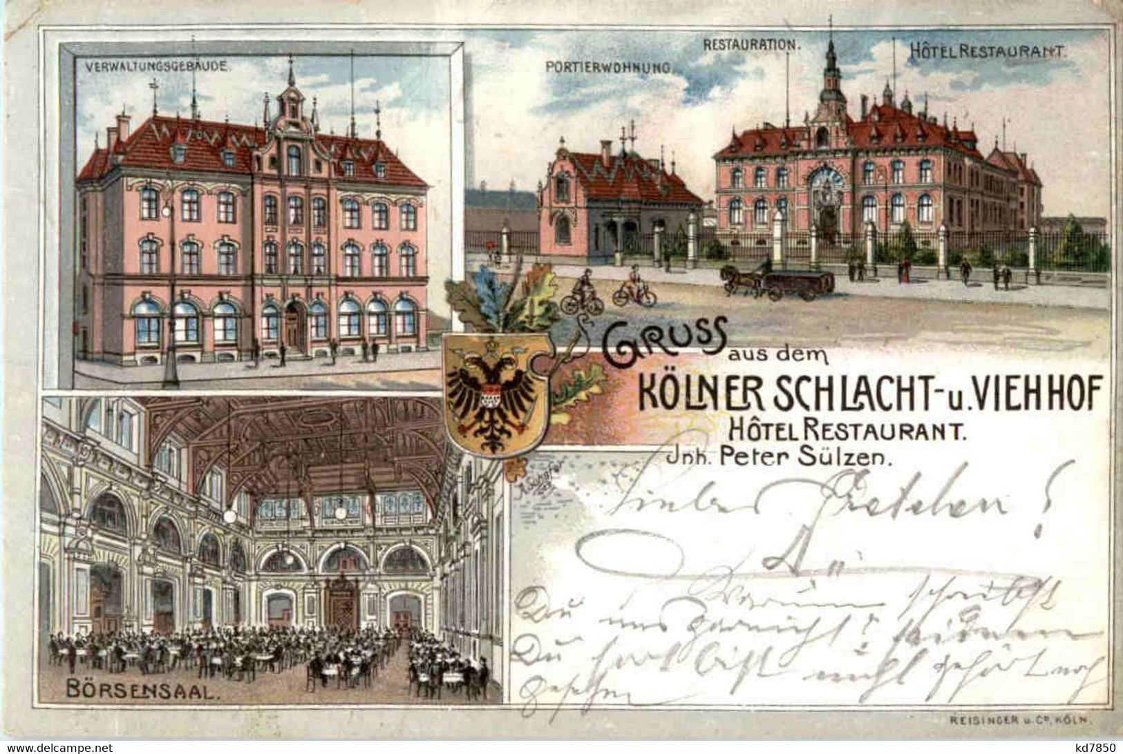 Köln - Gruss Aus Dem Kölner Schlacht Und Viehhof - Litho - Koeln