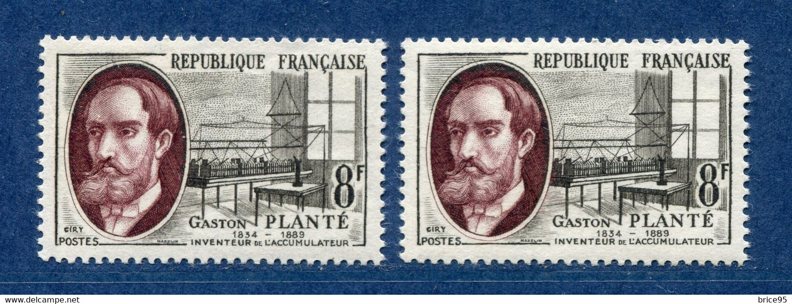 ⭐ France - Variété - YT N° 1095 - Couleurs - Pétouille - Neuf Sans Charnière - 1957 ⭐ - Unused Stamps
