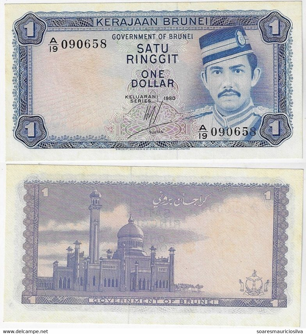 Banknote Brunei 1 Ringgit 1980 Pick-6b Unc (US$ 22.5) - Brunei