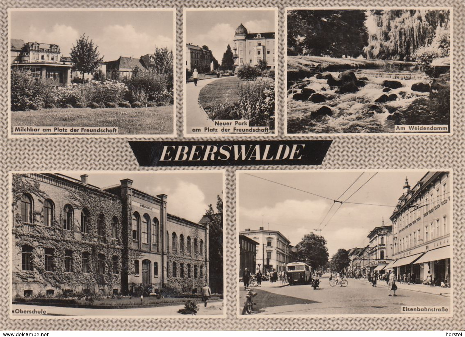 D-16225 Eberswalde - Alte Ansichten - Eisenbahnstraße - Milchbar - Nice Stamp - Eberswalde