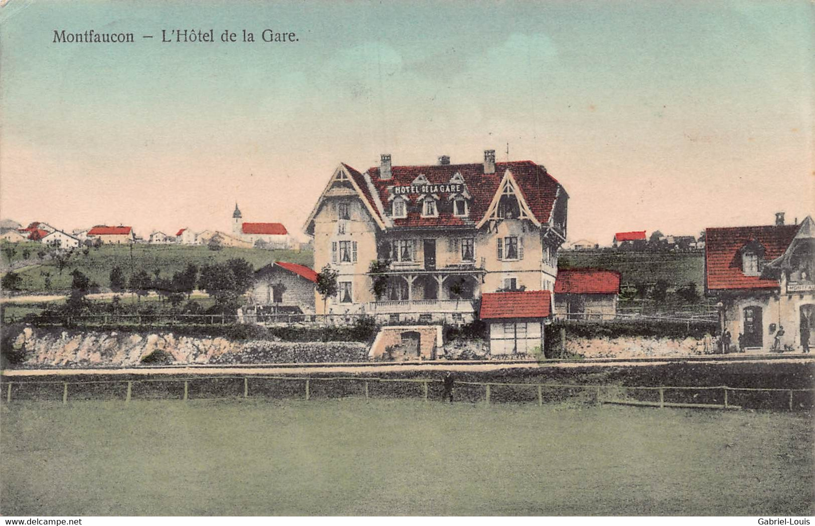 Montfaucon L'Hôtel De La Gare - 1913 - Montfaucon