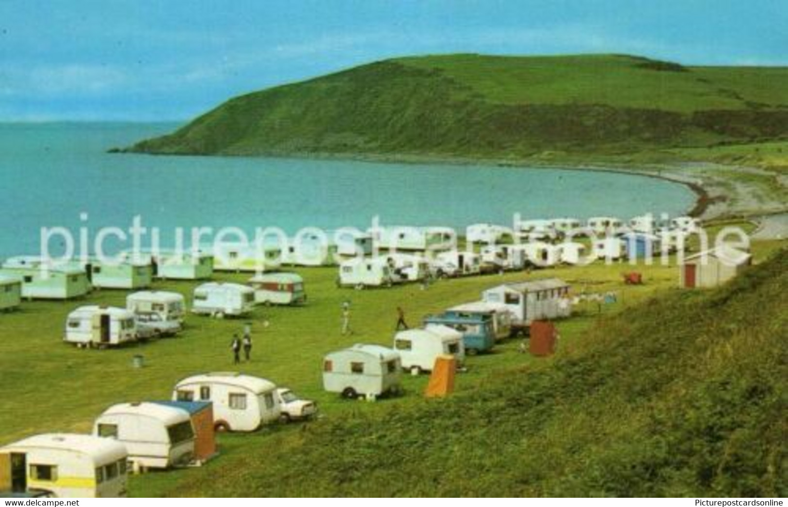 THE COCK INN CARAVAN PARK OLD COLOUR POSTCARD AUCHENMALG WIGTOWNSHIRE SCOTLAND - Wigtownshire