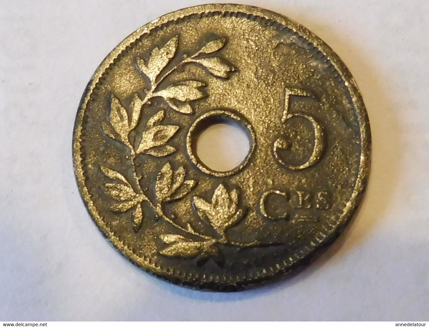 Pièce de monnaie année 1907  (Belgique)