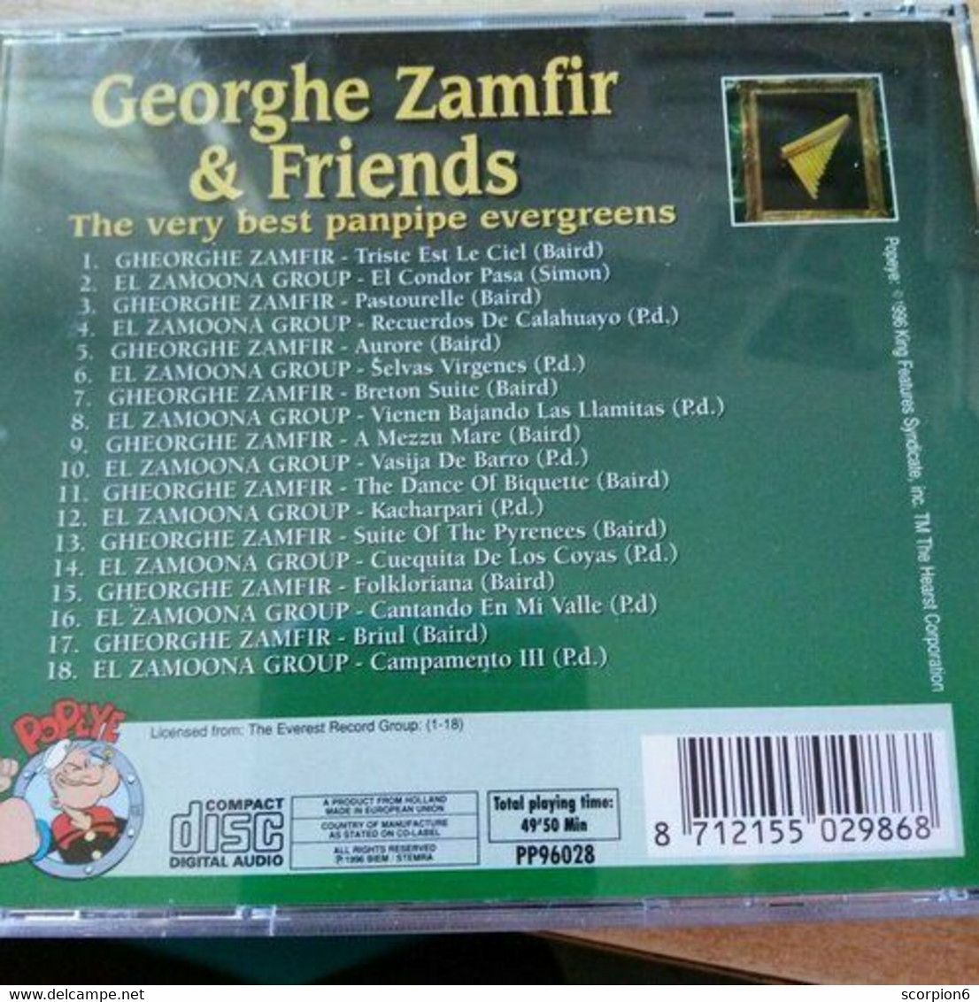 CD - Georghe Zamfir & Friends - The Very Best Panpipe Evergreens - Instrumentaal