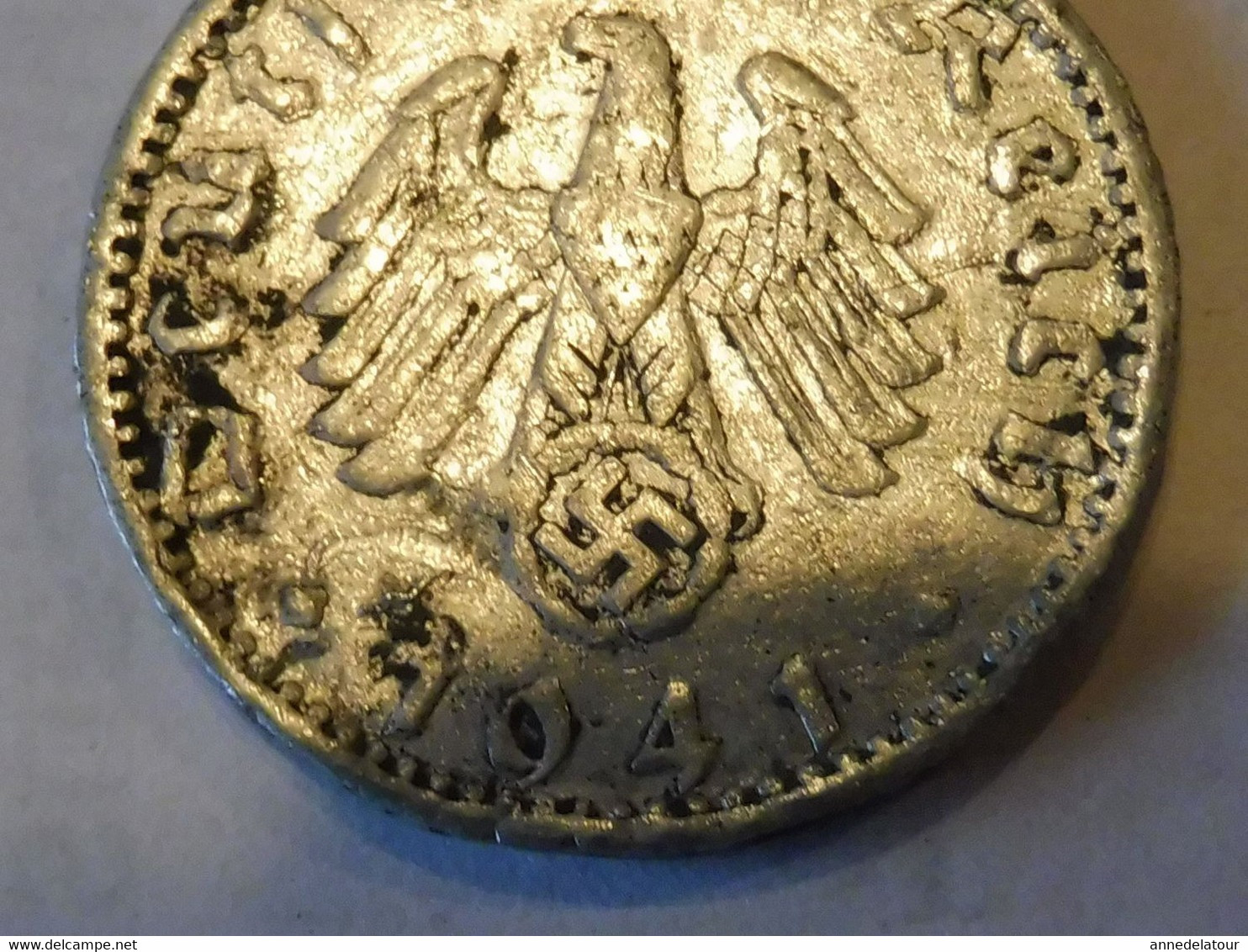 Pièce De Monnaie Année 1941  Allemagne IIIe Reich  (croix Gammée) - Battiture Militari - 2° Guerra Mondiale