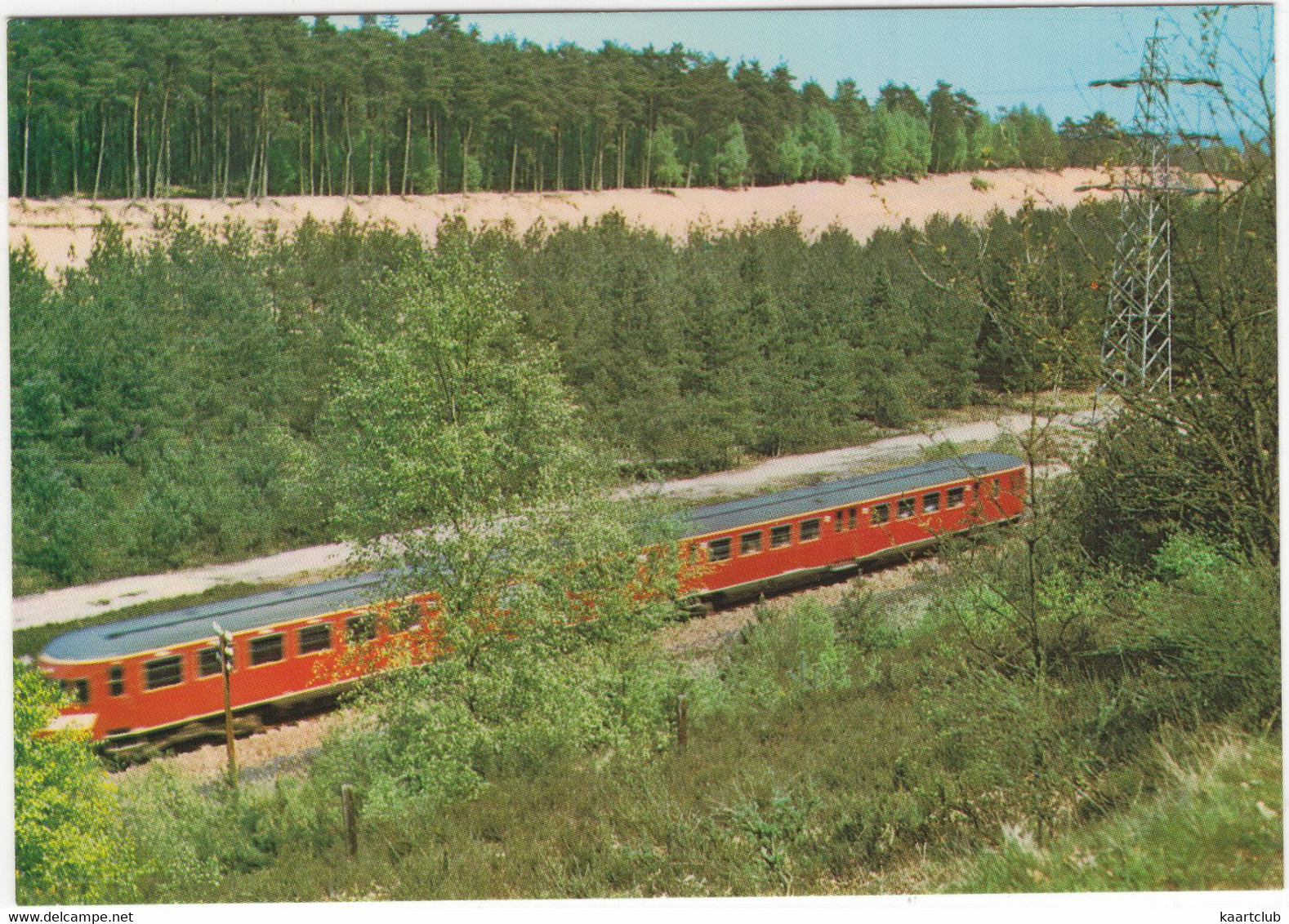 Nijverdal - Het Ravijn: Rode 'Blauwe Engel' NS TREIN - (Nederland) - Nr. L 32 - (Train/Zug/Tren/Trein) - Nijverdal