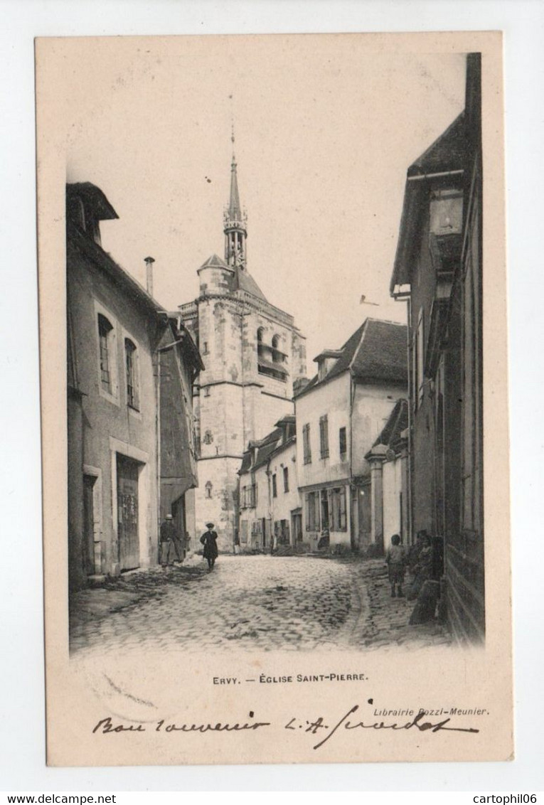 - CPA ERVY (10) - Eglise Saint-Pierre 1904 - Edition Librairie Pozzi-Meunier - - Ervy-le-Chatel