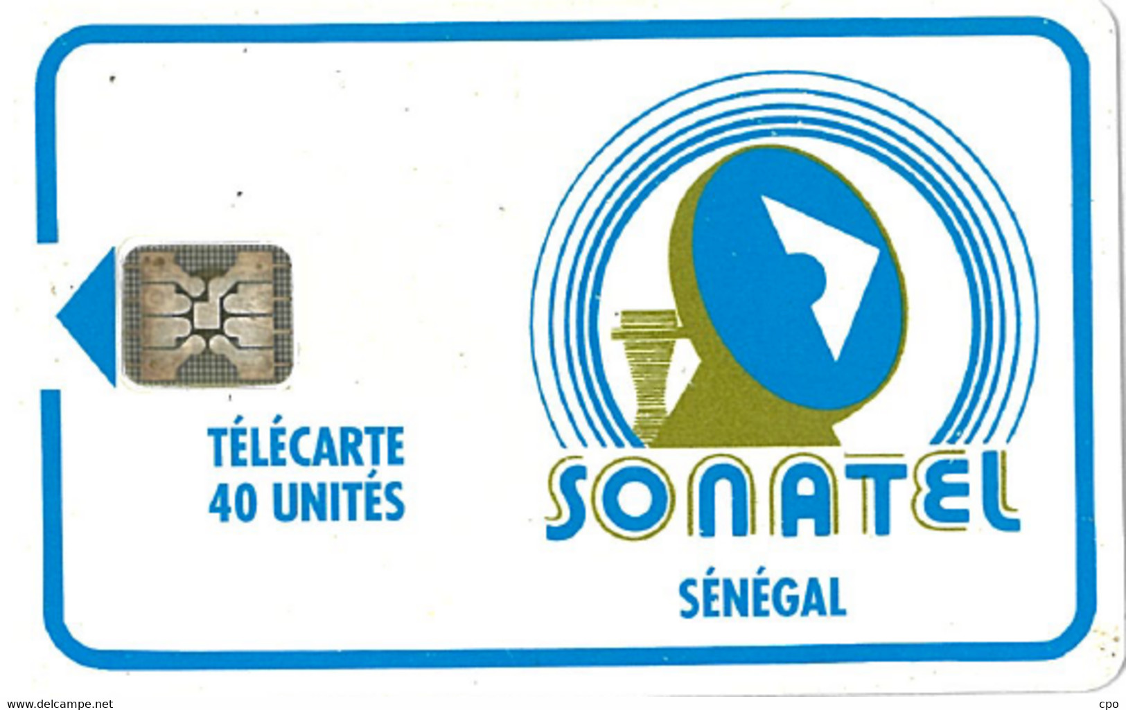 # SENEGAL 4 Sonatel 40 Sc4 - Back : Avec Cartouche   Tres Bon Etat - Senegal