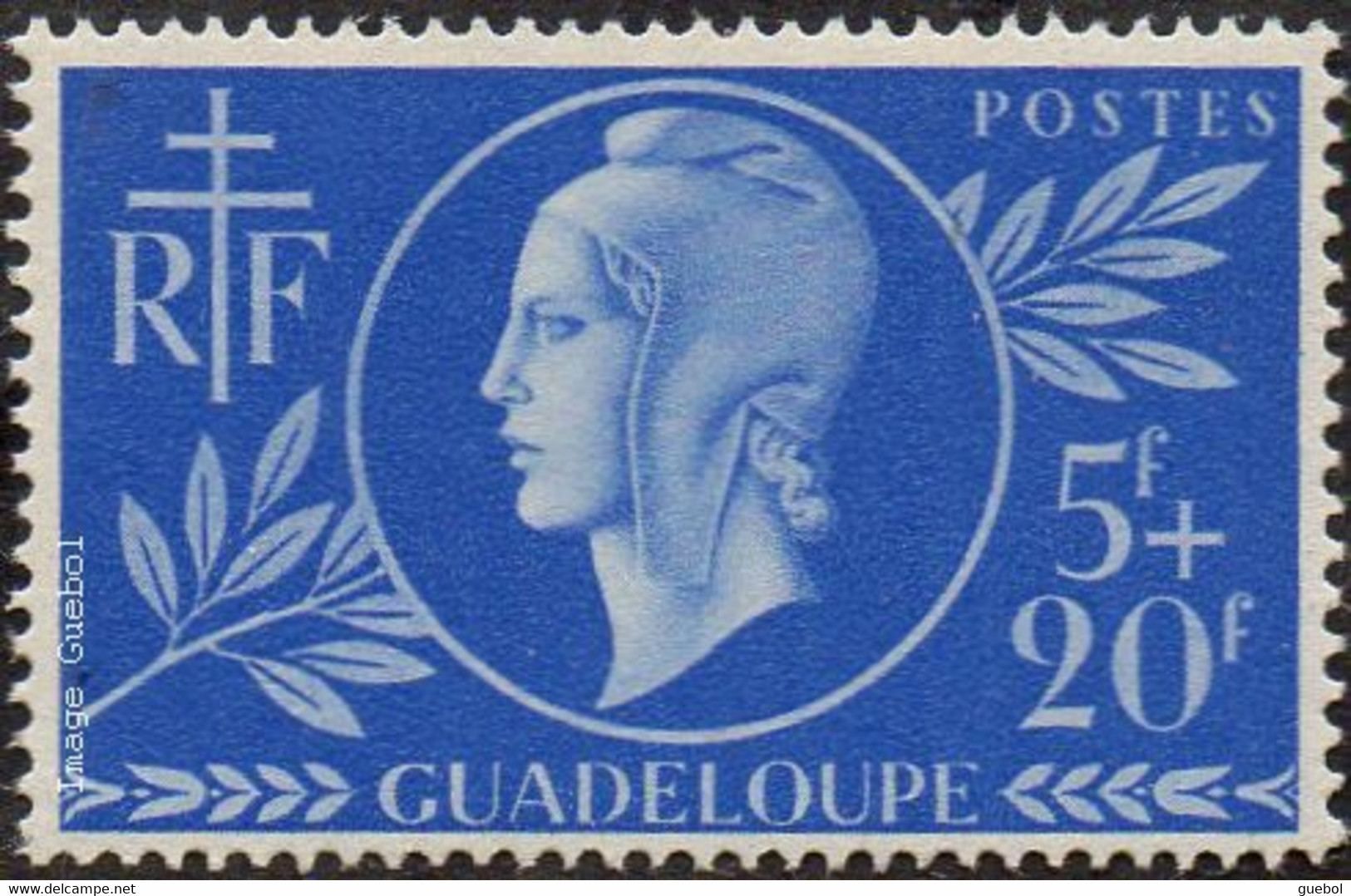 Détail De La Série Entraide Française ** Guadeloupe N° 175 - Marianne De Dulac - 1944 Entraide Française
