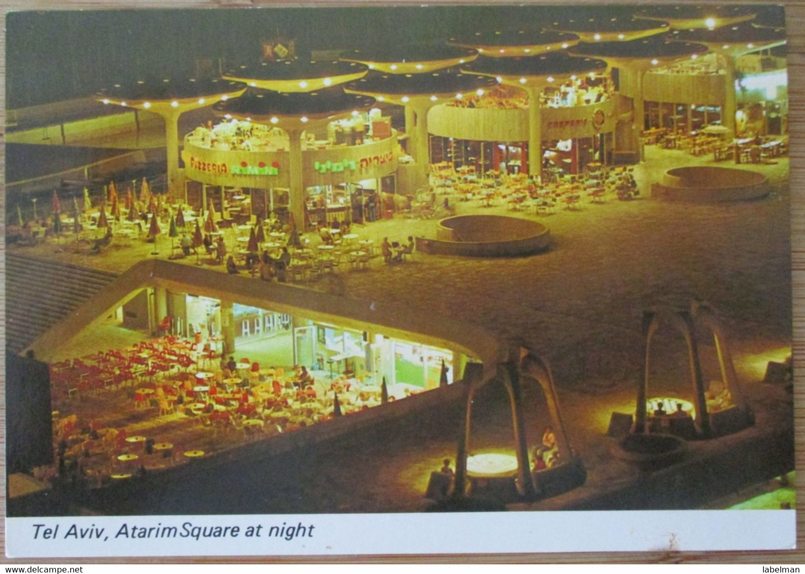 ATARIM SQUARE BEACH SHORE MEDITERRANEAN TEL AVIV POSTCARD ISRAEL JUDAICA - Autres & Non Classés