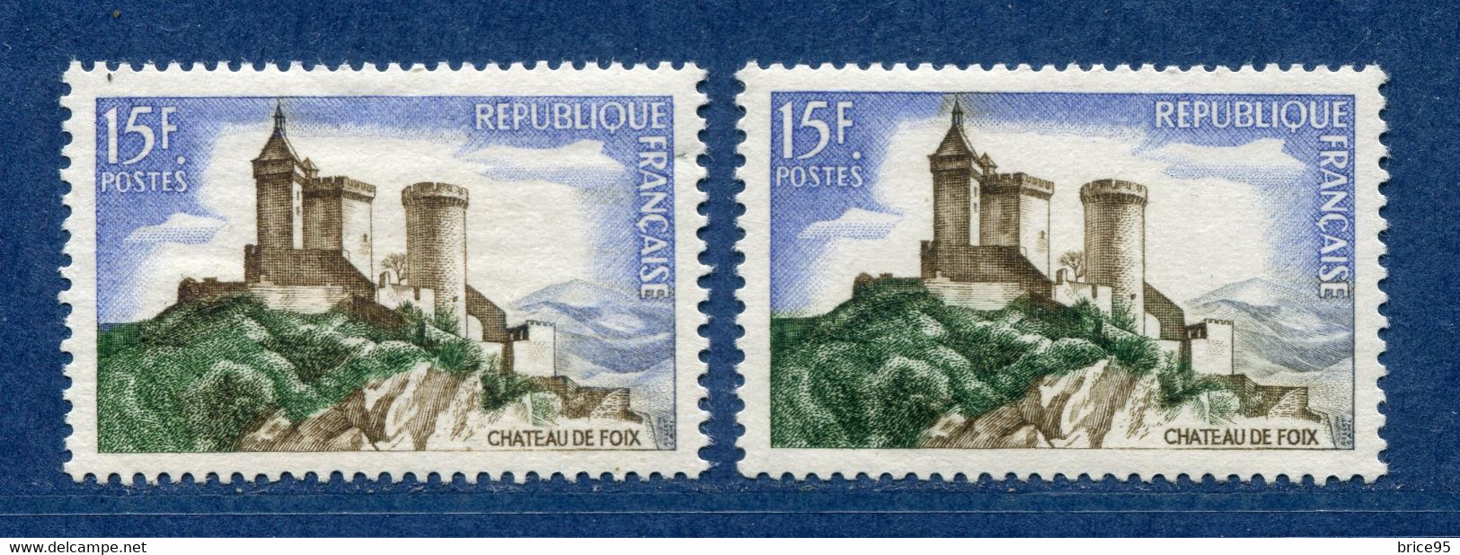 ⭐ France - Variété - YT N° 1175 - Couleurs - Pétouille - Neuf Sans Charnière - 1958 ⭐ - Unused Stamps