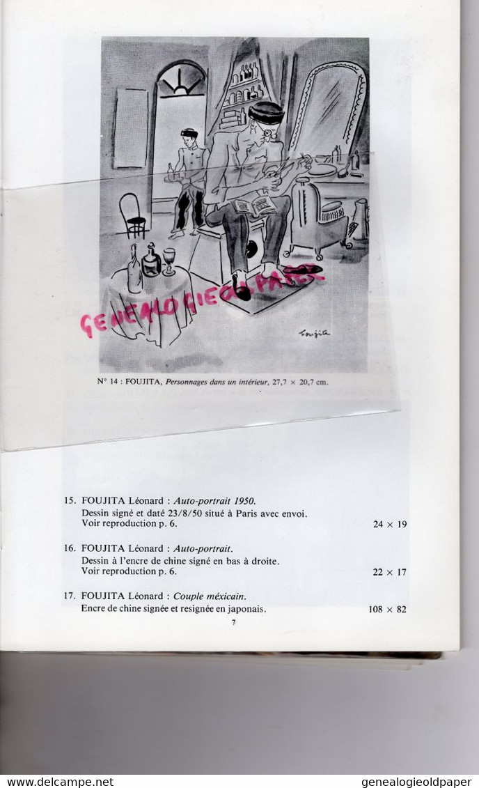 87-LIMOGES- HOTEL VENTES 14 -12-1986-BERNARD GALATEAU-FOUJITA-CHAGALL-DUFY-DIGNIMONT-GROMAIRE-LEBASQUE-MAILLOL-PAGUENAUD - Limousin
