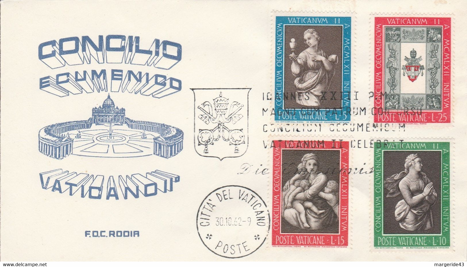 VATICAN 1962 VATIVAN II - Frankeermachines (EMA)