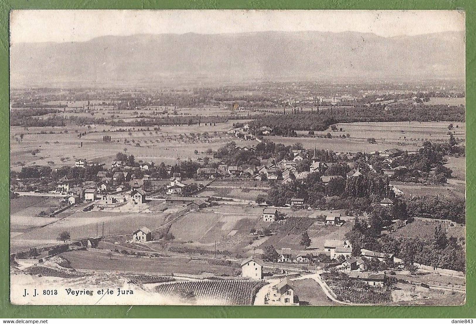 CPA Vue Rare - SUISSE - VEYRIER & LE JURA -  édition Juliens Frères Photo-éditeur / 8012 - Veyrier