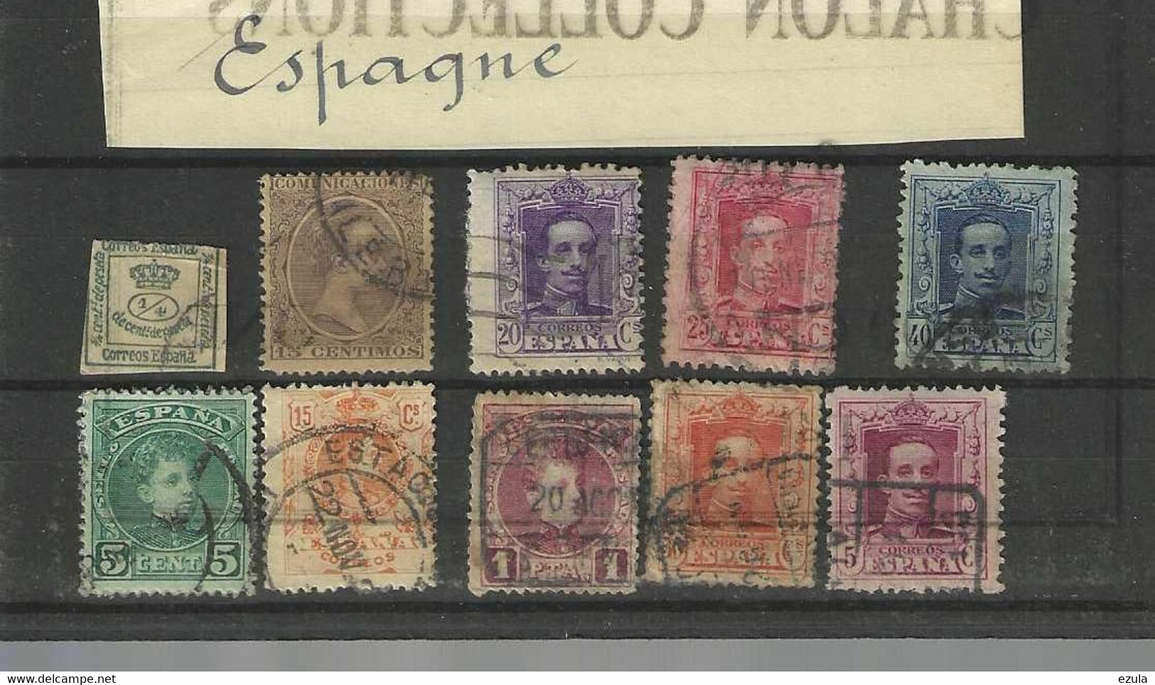 Timbres Espagne Lot Pour étude - Usados