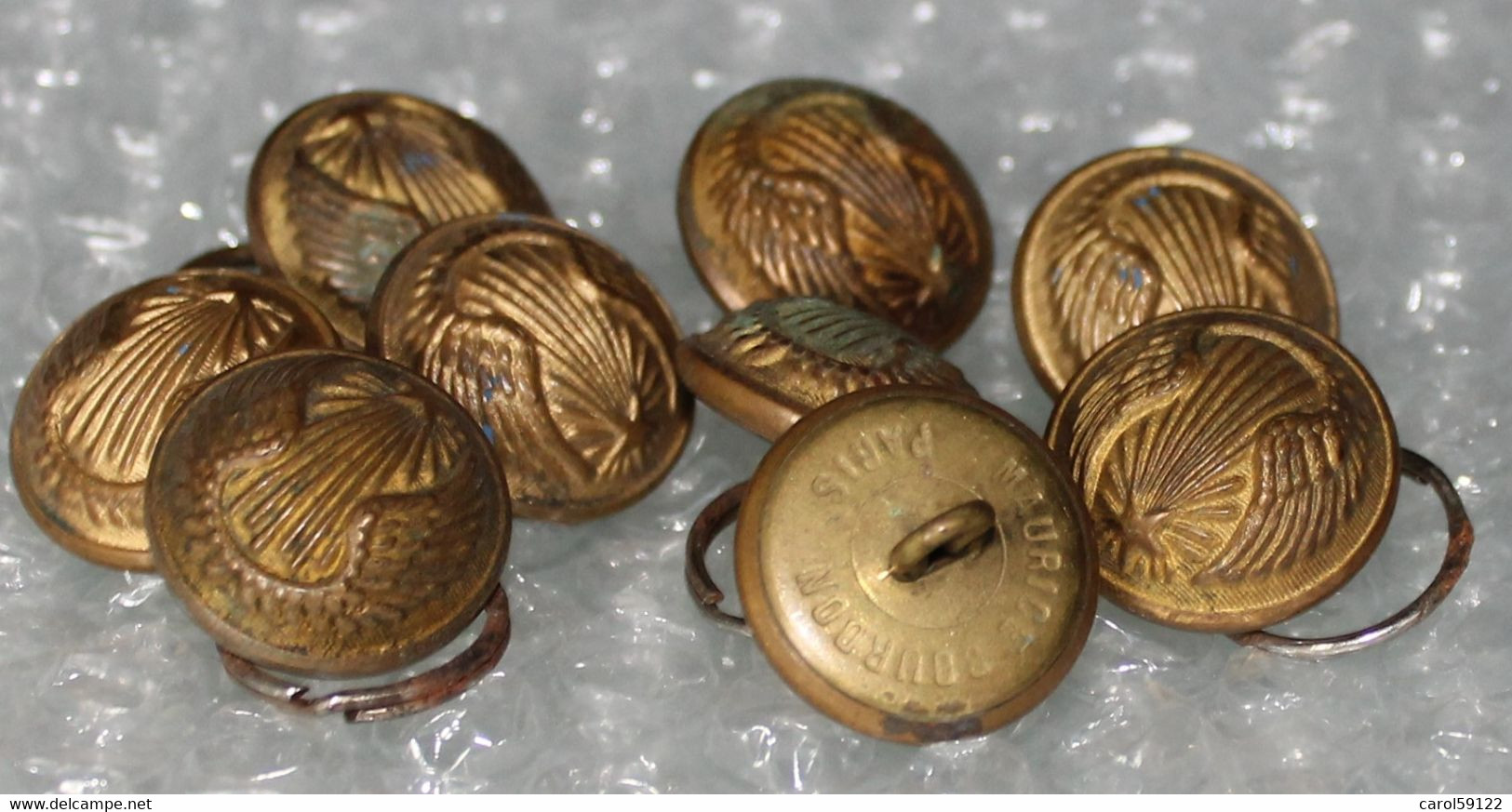 Lot De 9 Boutons Aviation Dia 22 - Buttons