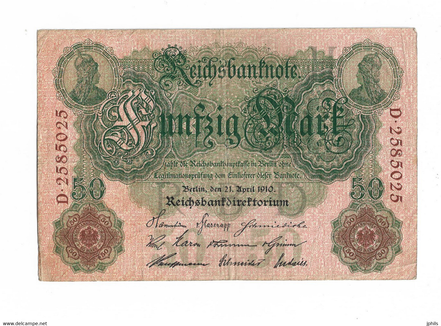 ALLEMAGNE 50  MARK 1910 - 50 Mark