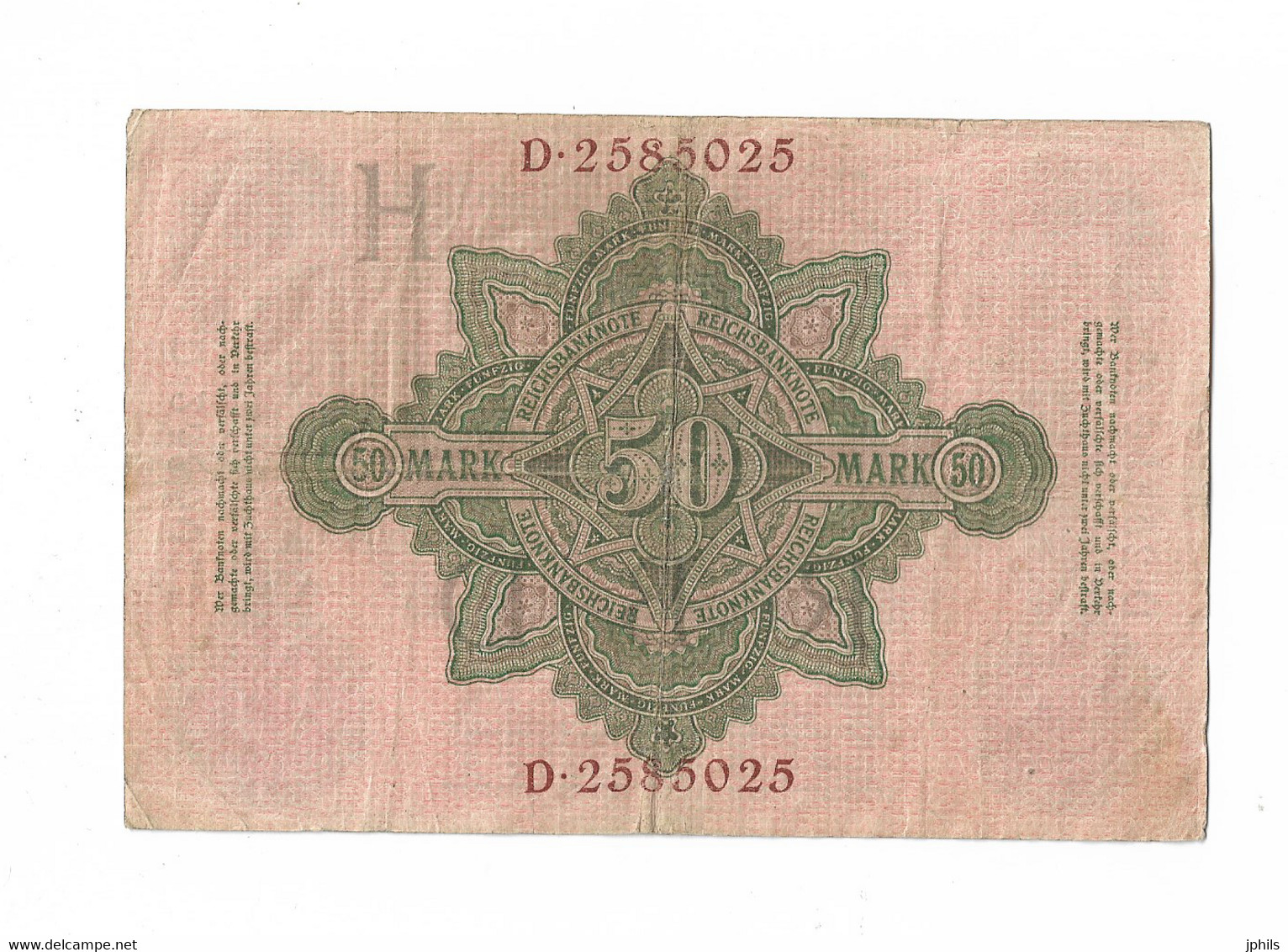 ALLEMAGNE 50  MARK 1910 - 50 Mark