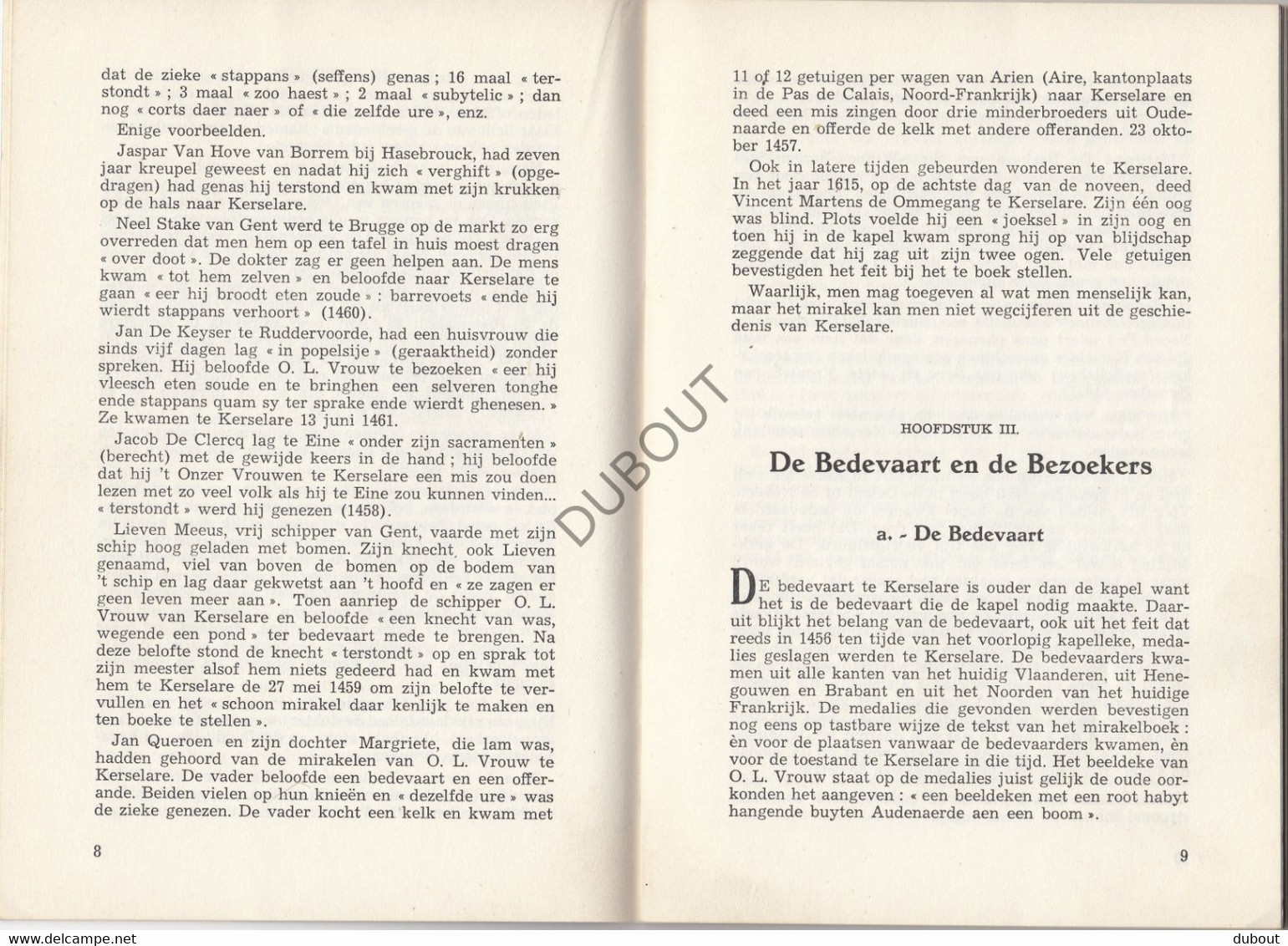 KERSELARE/Edelare/Oudenaarde Geschiedenis OLVrouw - E.H. Soens ±1965 (N786) - Anciens