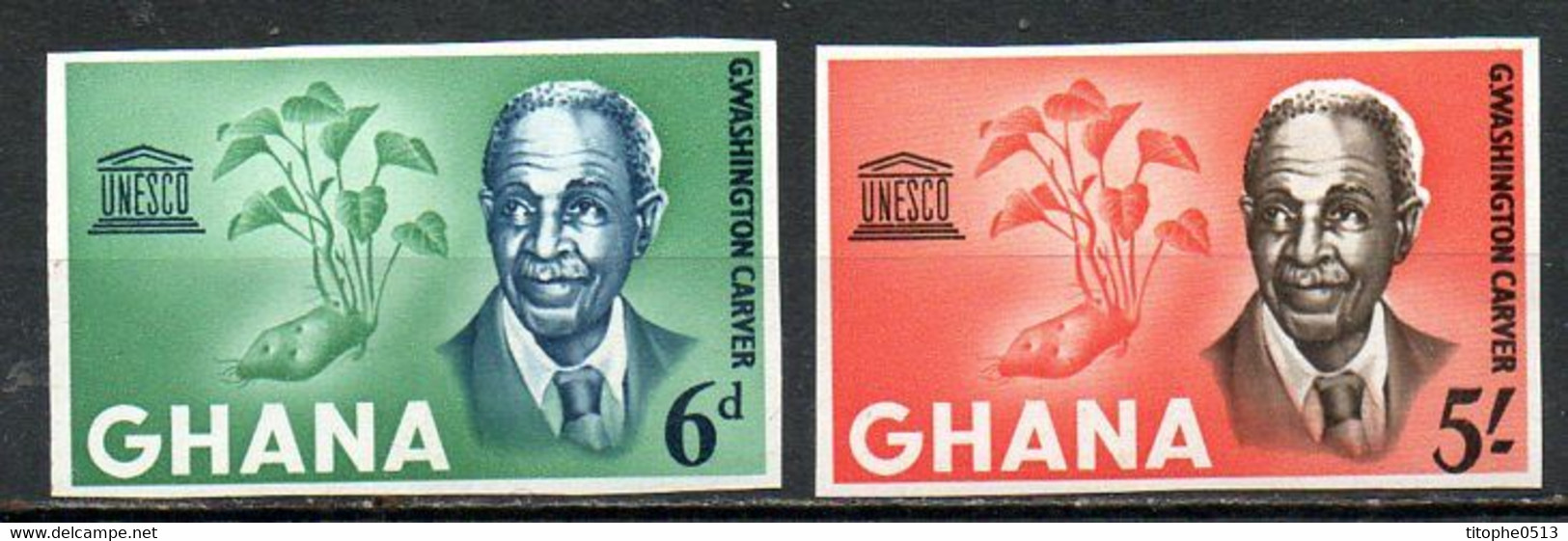 GHANA. Timbres Non Dentelé De 1964. G. Washington. - George Washington