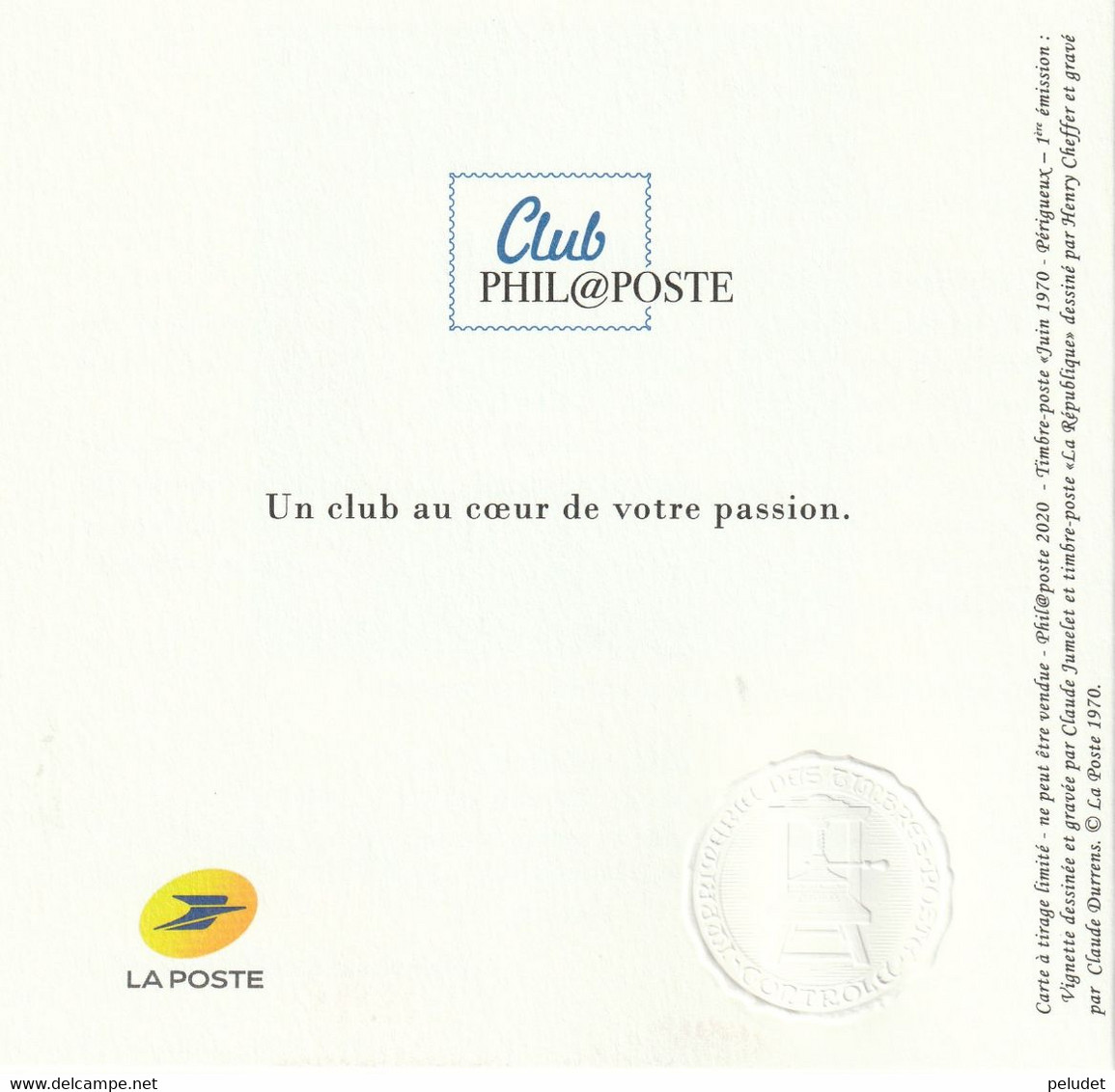 Club Philaposte - Document - En 2020 ...l'impremerie De Périgueux Fête Ses 50 Ans! - Non Classificati