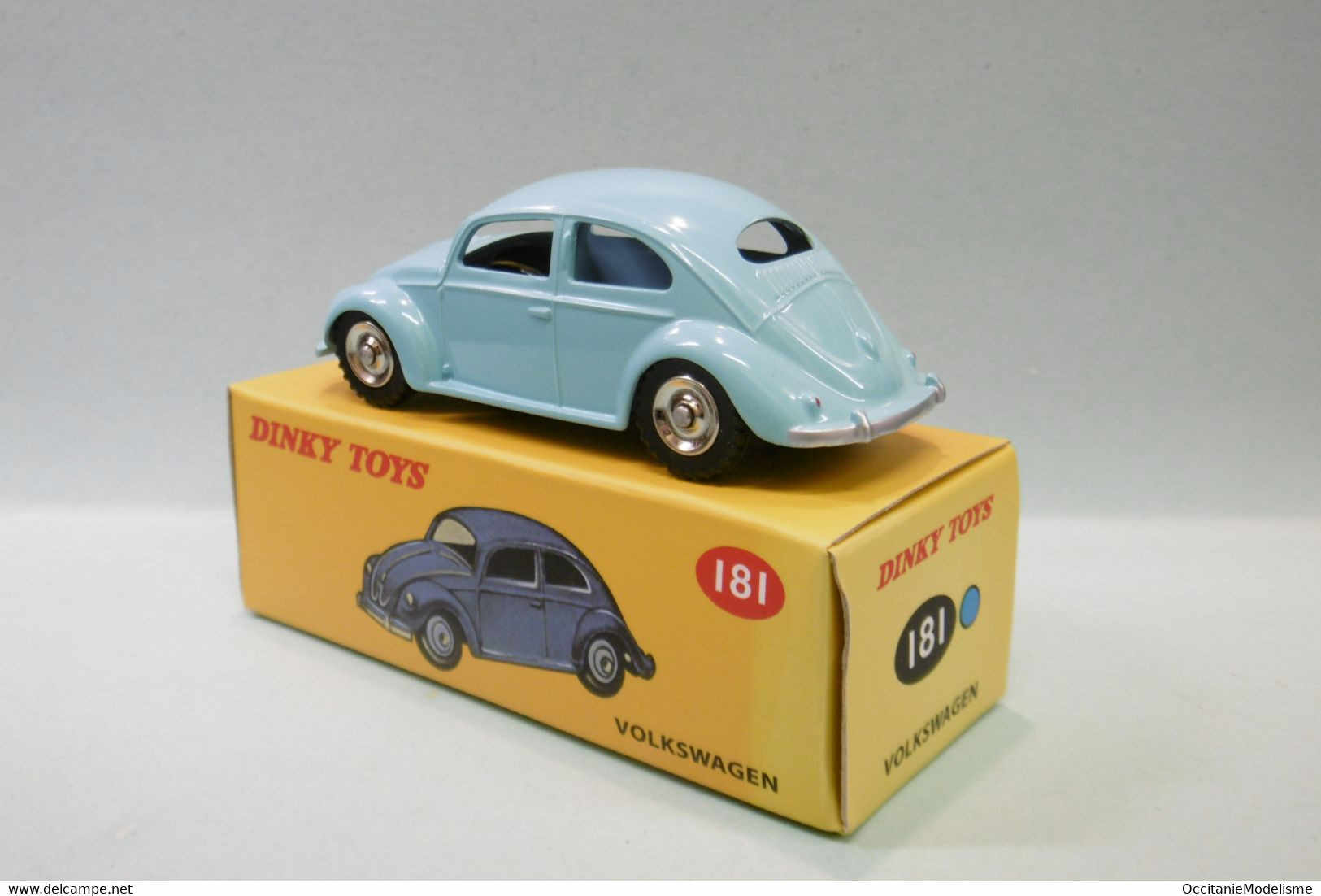 Dinky Toys / Atlas - VOLKSWAGEN VW COX Beetle Coccinelle Bleu Ciel Réf. 181 Neuf NBO 1/43 - Dinky