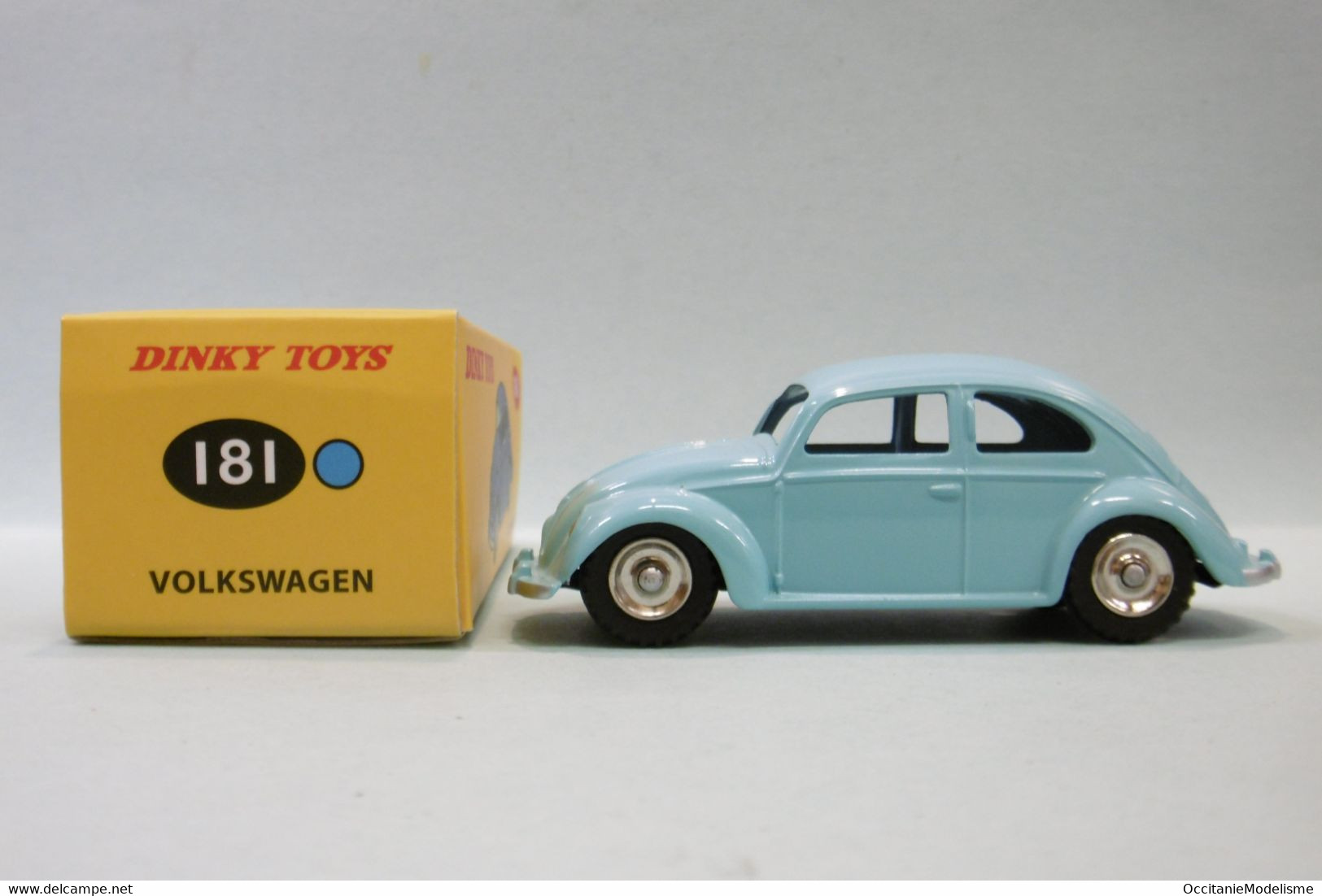 Dinky Toys / Atlas - VOLKSWAGEN VW COX Beetle Coccinelle Bleu Ciel Réf. 181 Neuf NBO 1/43 - Dinky