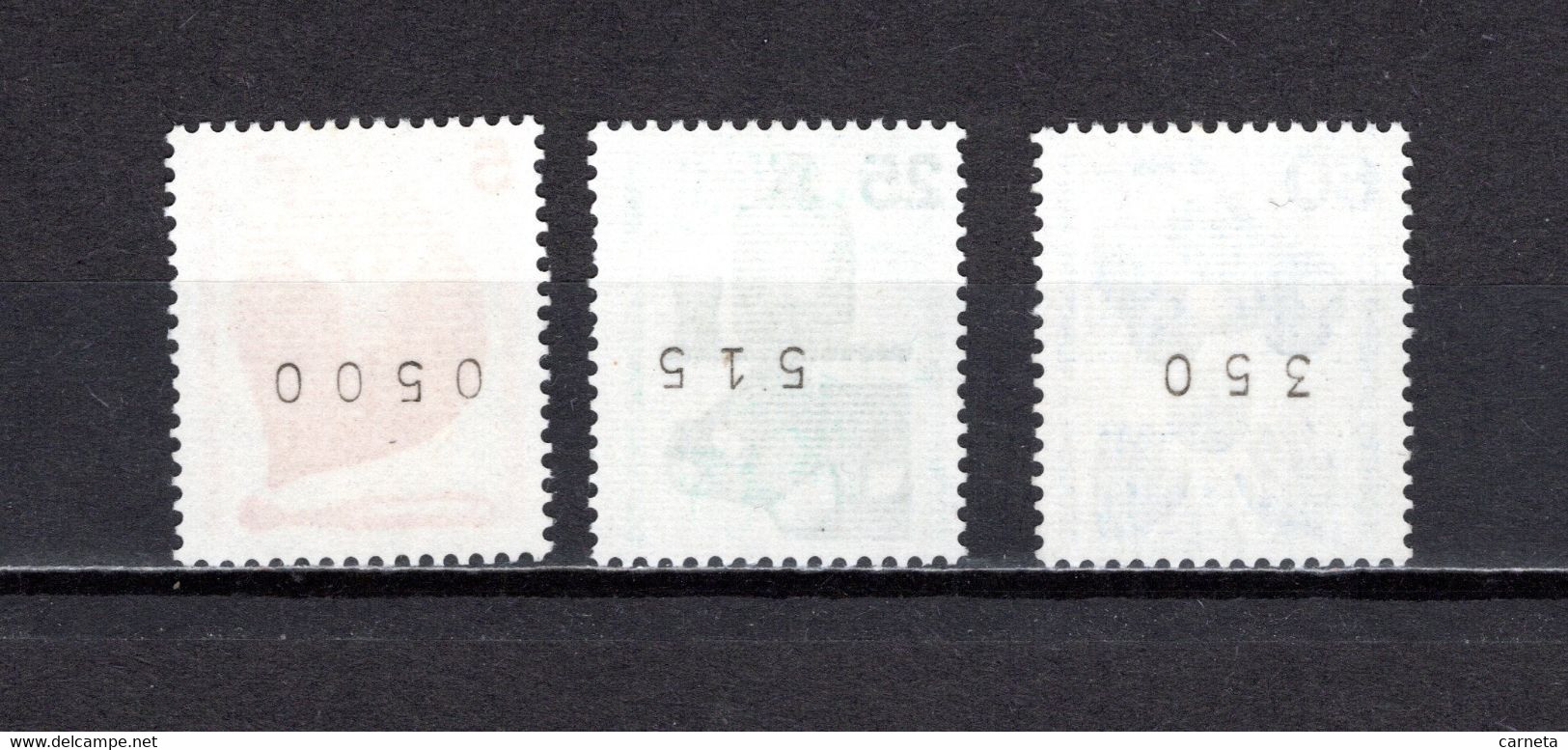 ALLEMAGNE BERLIN N° 378 à 380 AVEC NUMERO NOIR  NEUFS SANS CHARNIERE COTE  ? €  PREVENTION ROUTIERE - Roller Precancels