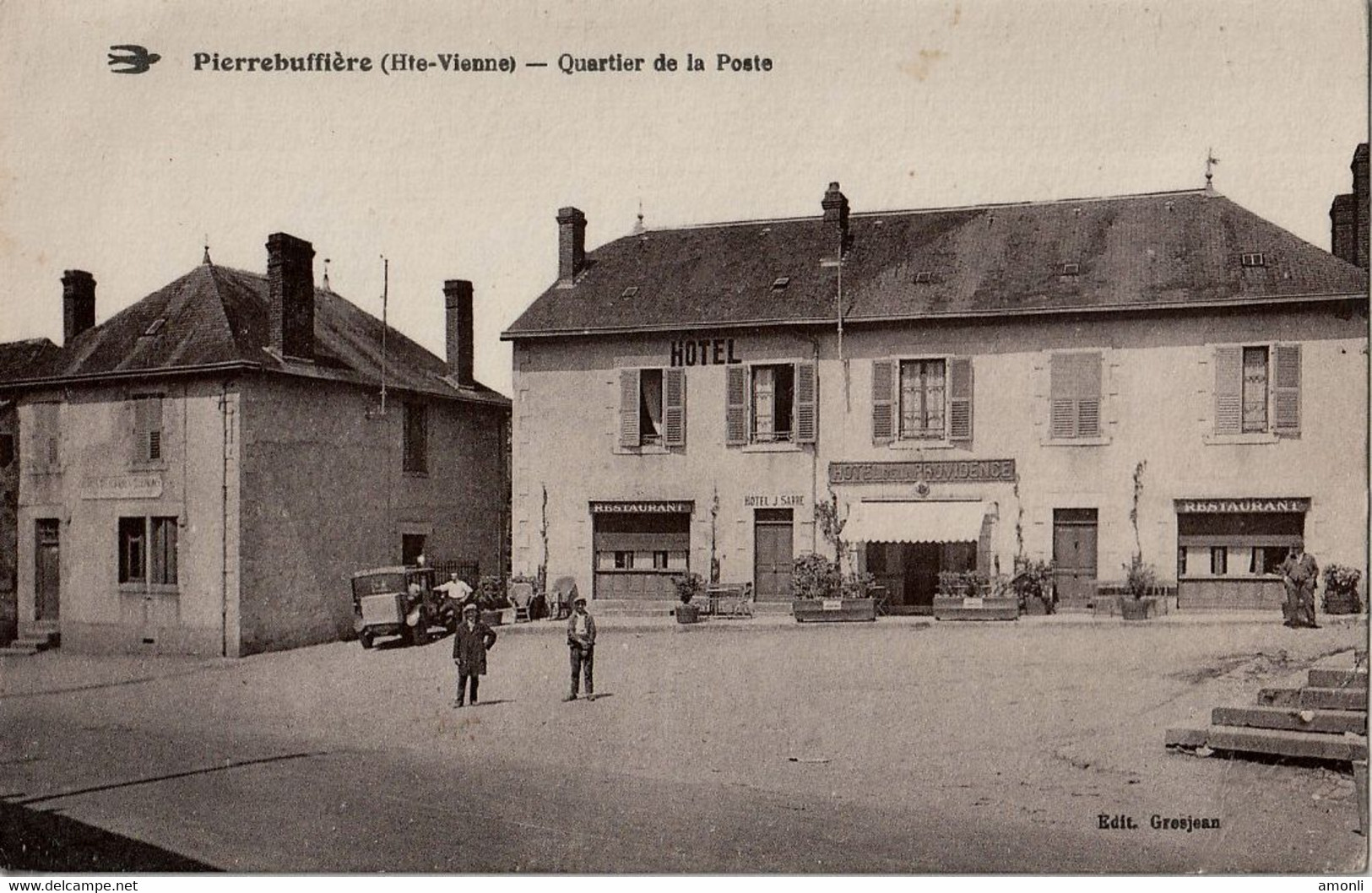 87. HAUTE-VIENNE - PIERRE-BUFFIERE. Quartier De La Poste - Pierre Buffiere