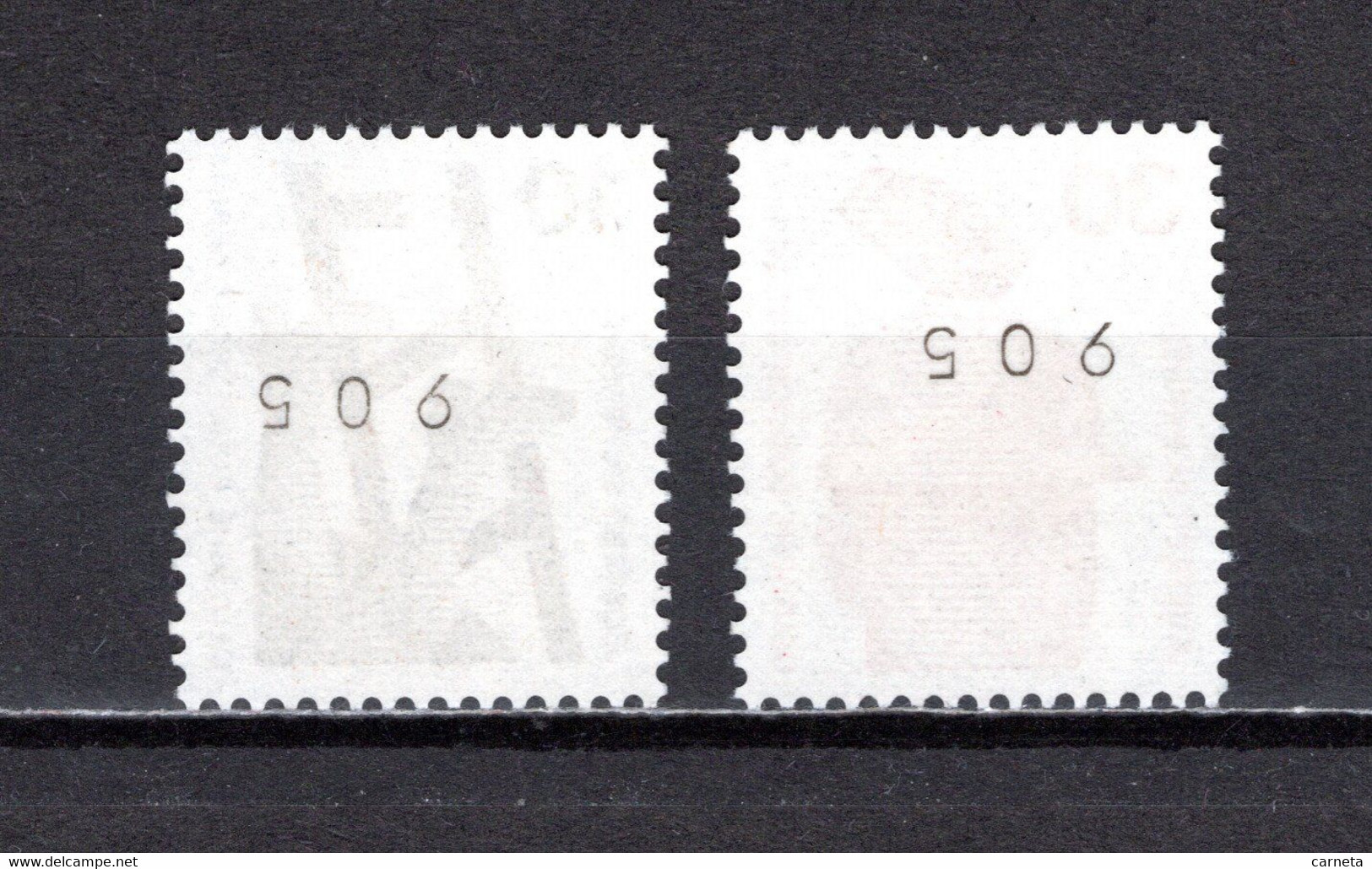 ALLEMAGNE BERLIN N°  388 + 389  AVEC NUMERO NOIR  NEUFS SANS CHARNIERE COTE  ? €  PREVENTION DES ACCIDENTS - Roller Precancels