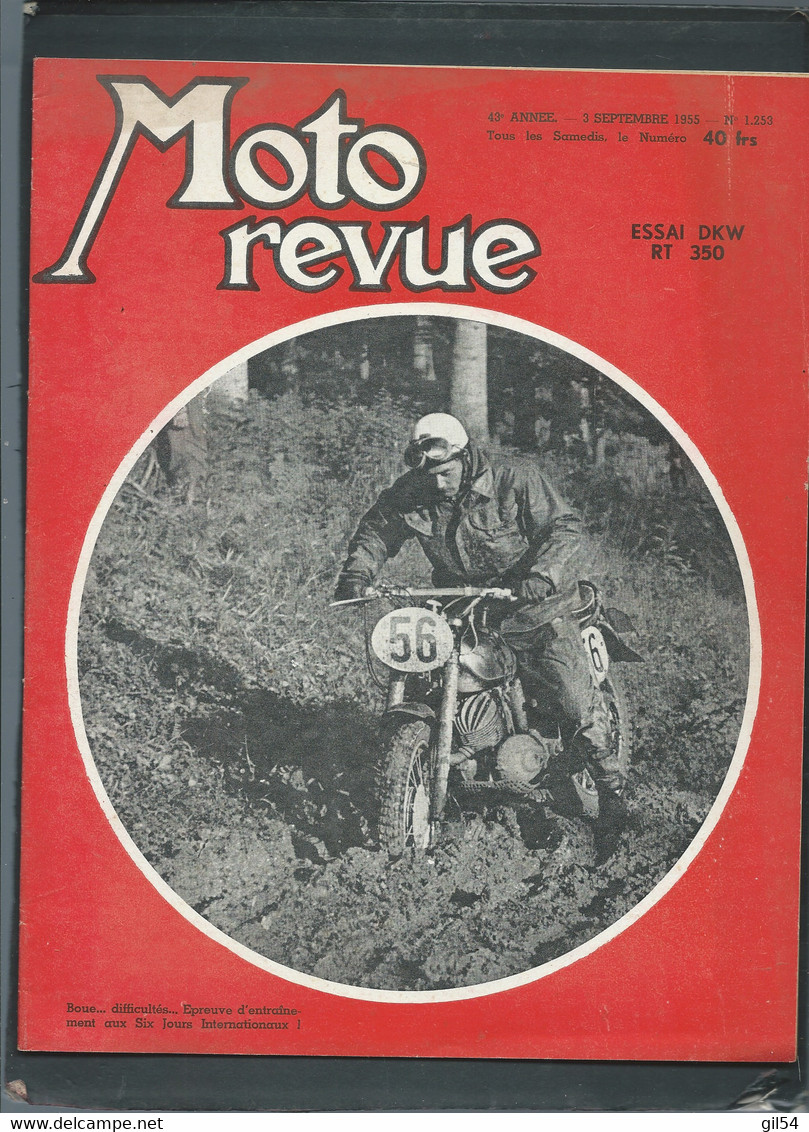 MOTO REVUE - 43è Année - 3/09/1955 - N° 1253  -   Essai DKW RT 350 - Moto31 - Moto