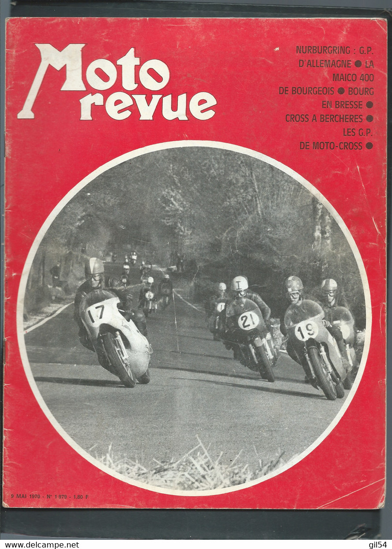 MOTO REVUE - 9/05/1970 NURBURGRING: G.P. D'ALLEMAGNE - MAICO 400  DE BOURGEOIS -    - Moto31 - Motorfietsen