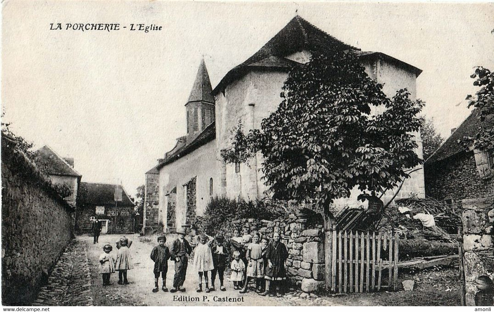 87. HAUTE-VIENNE - LA PORCHERIE. L'Eglise. - Autres & Non Classés