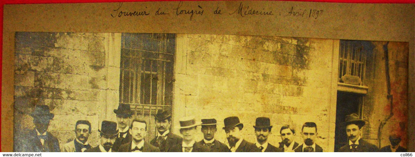 34 Montpellier 1898 RARE Congrès De Médecine 12 Avril Photo Sur Carton 24x21cm Avec Noms Sans éditeur - Old (before 1900)