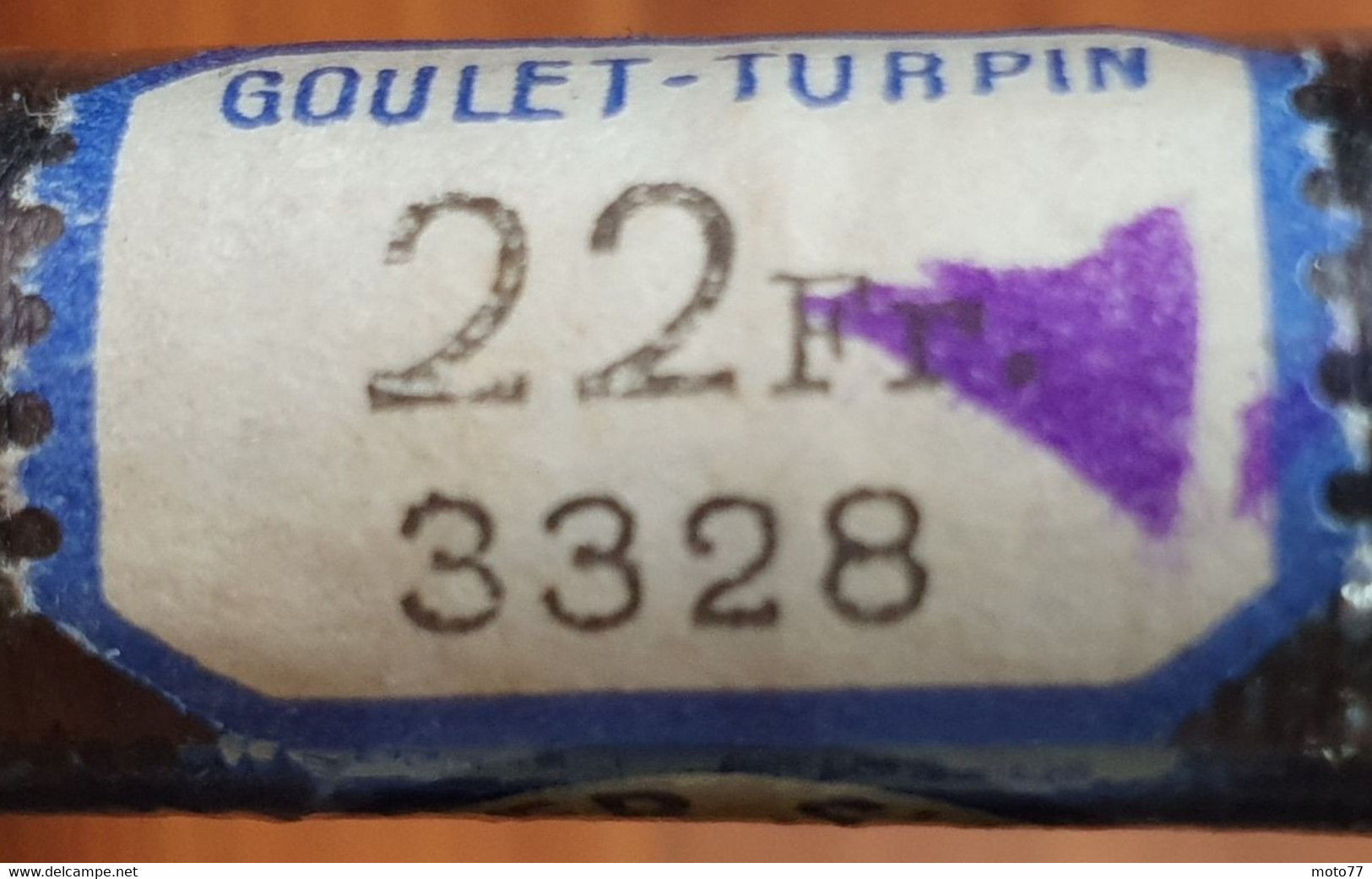 Lot 7 ROULEAUX anciens Bobine de FIL Coudre Couture Couturière Mercerie NEUF de STOCK - prix GOULET TURPIN -vers 1950