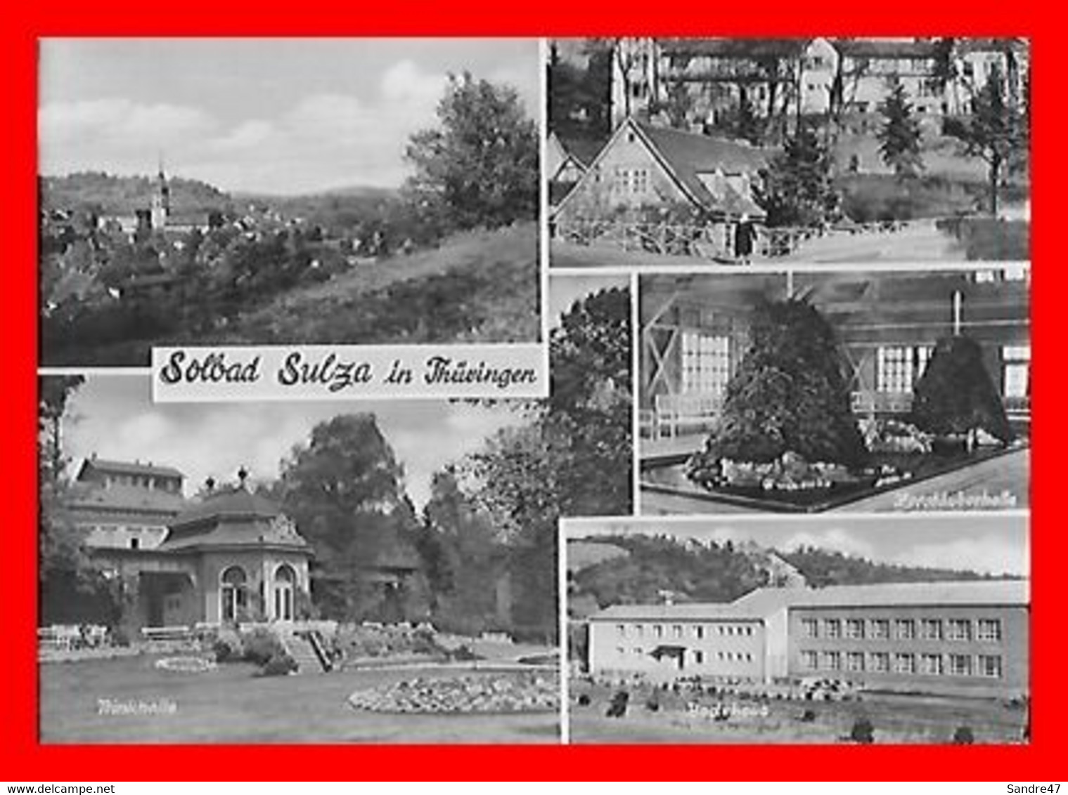 CPSM/gf BAD SULZA (Allemagne) Solbad Sulza In Thuringe. Multivues. *2997 - Bad Sulza